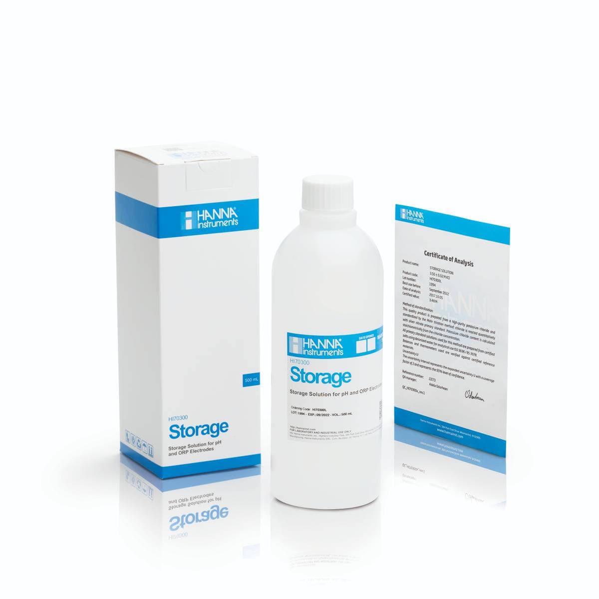 HANNA HI70300L pH/ORP-elektróda tárolóoldat, 500 ml